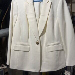 NEW KASPAR WOMEN'S CREAM BLAZER 16W